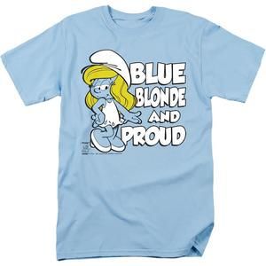Blue Blonde And Proud Smurfs Tshirt
